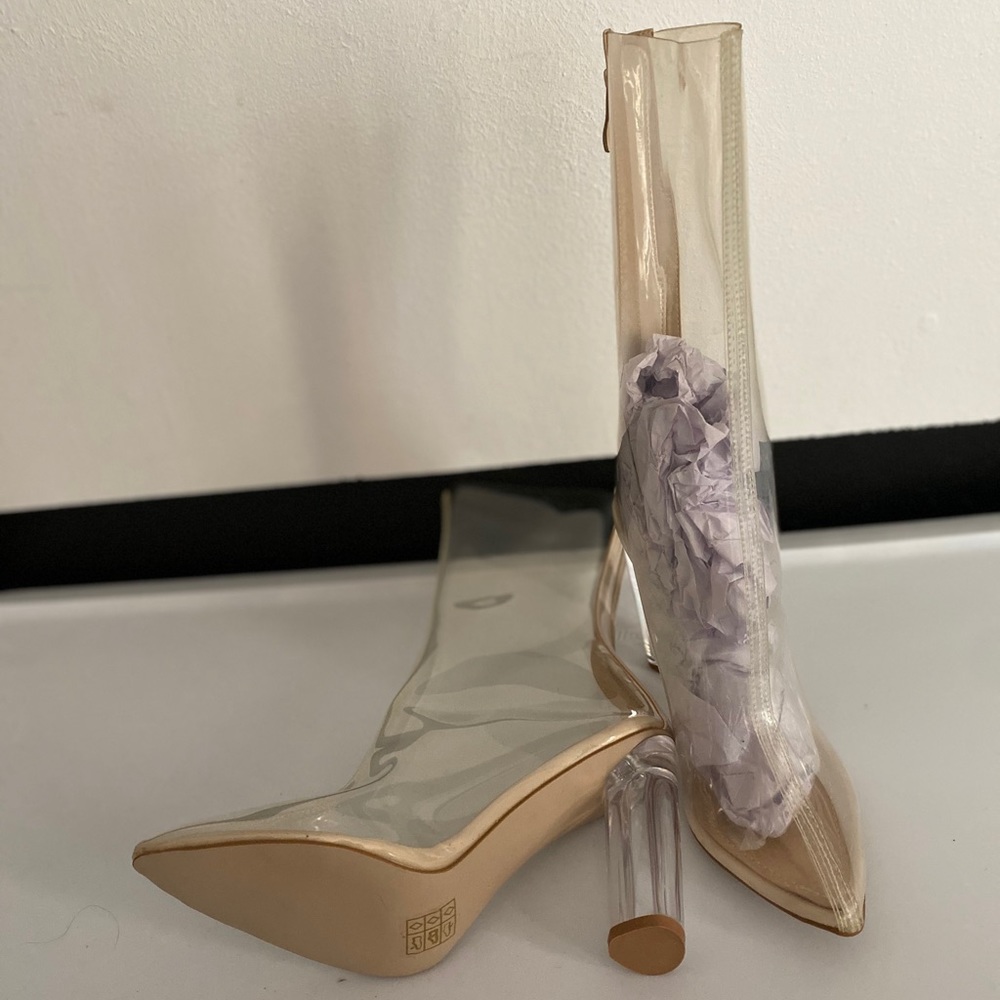 Clear heels